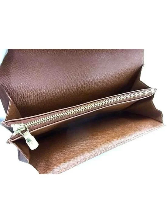 Louis Vuitton Wallet Monogram Pochette Porte Monet Cles Di Brown - Picture 5 of 6